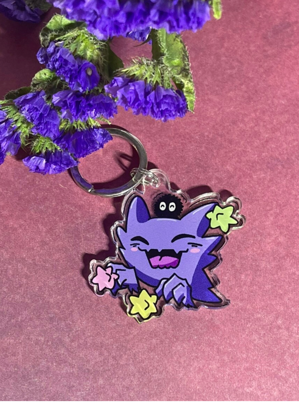 Soot Sprite Spooky Acrylic Charm Keychain