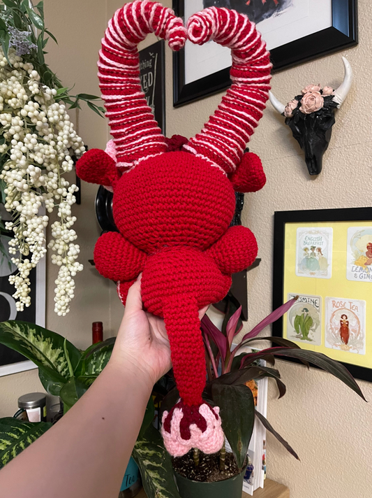 Valentine Goat Crochet Amigurumi