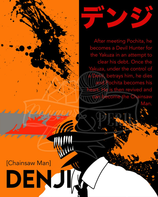 Chainsaw Denji 8x10 Art Print