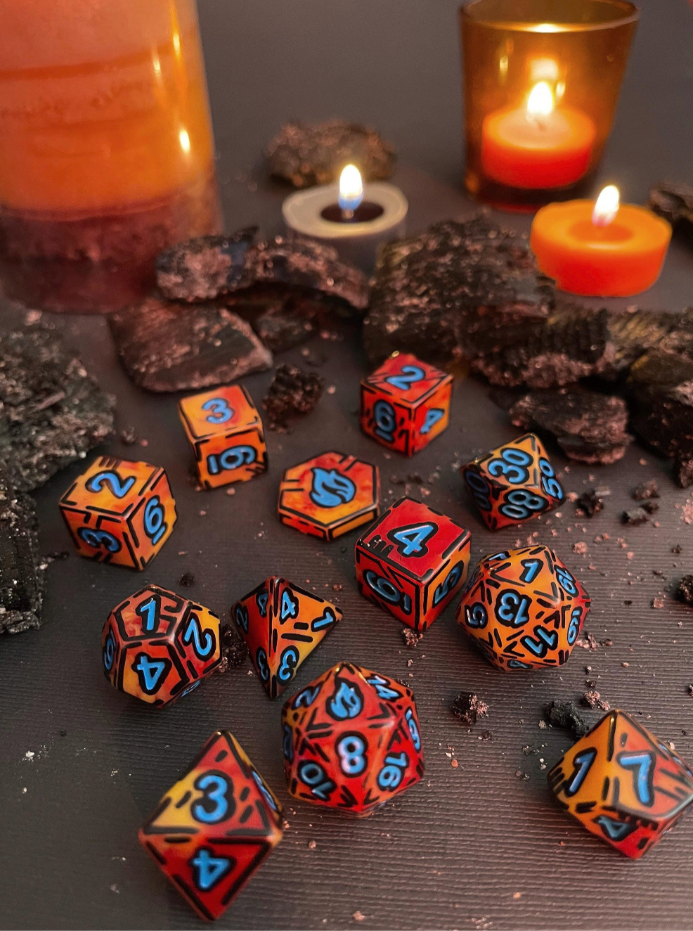 Lilith (12) Resin DnD Dice Set