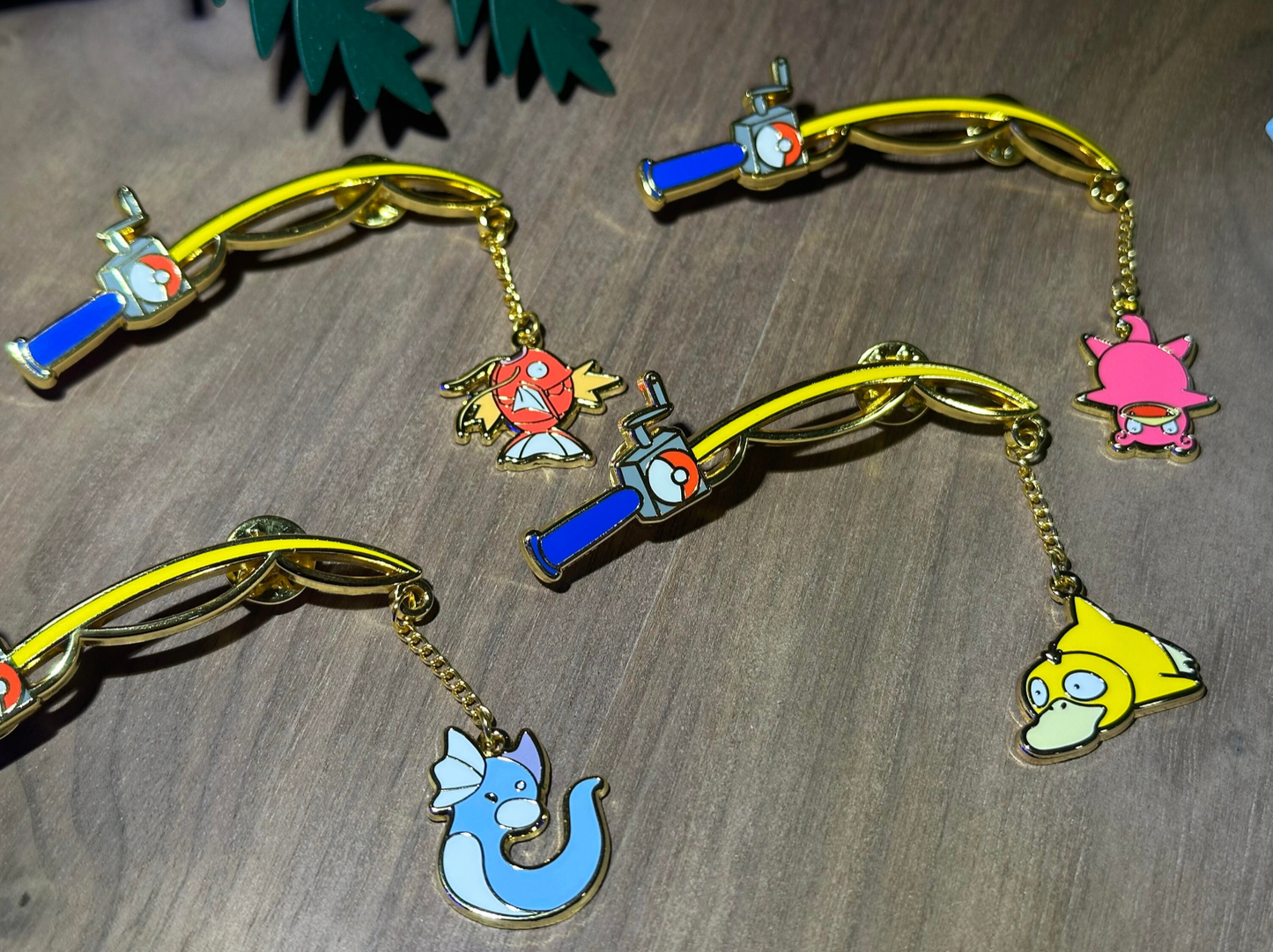 Good Fishing Rod and Charms Enamel Pin