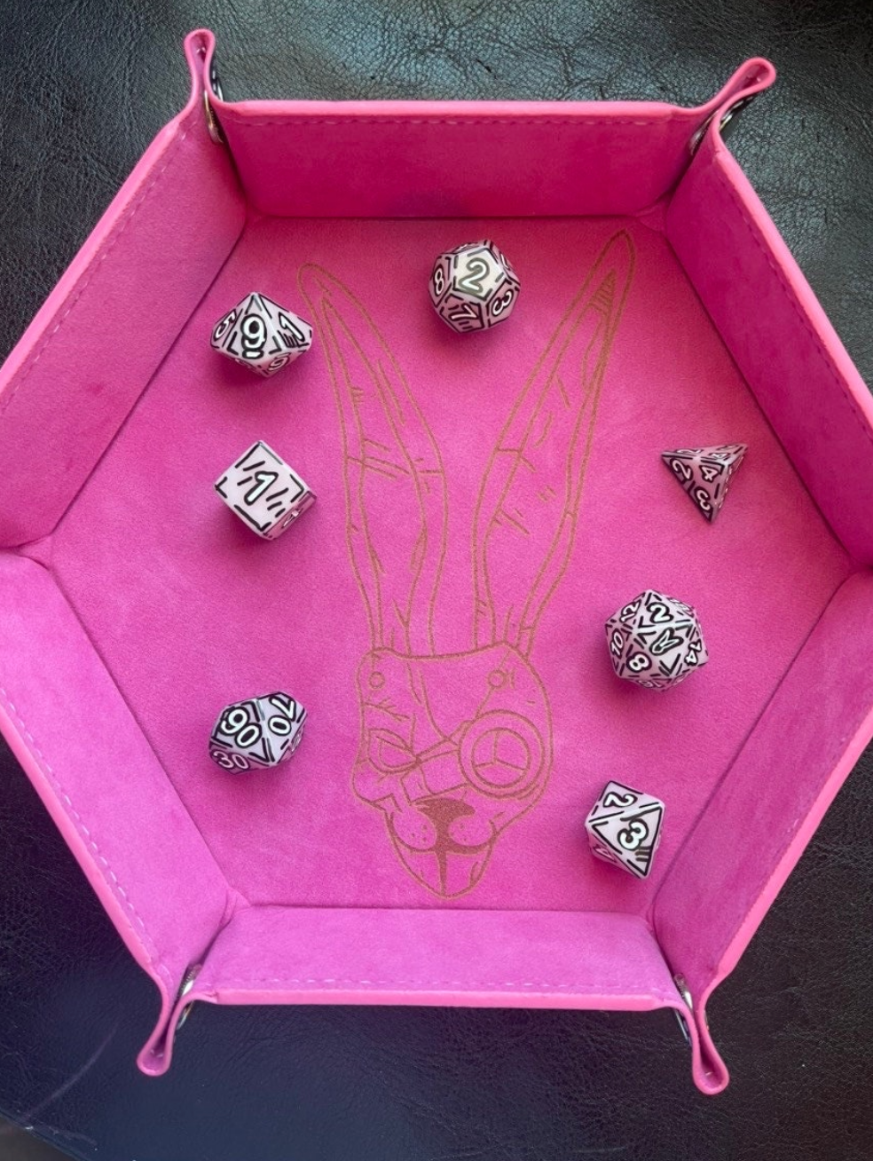 Hexagon DnD Dice Tray
