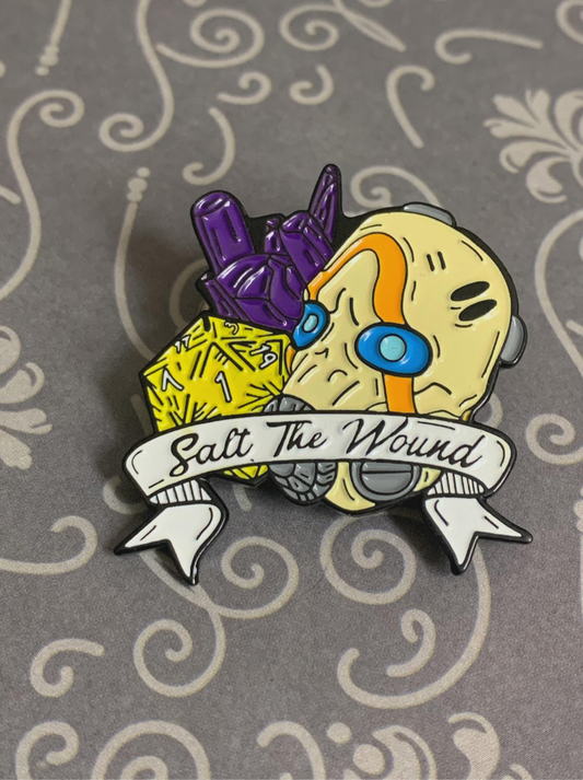 Salt The Wound DnD Enamel Pin