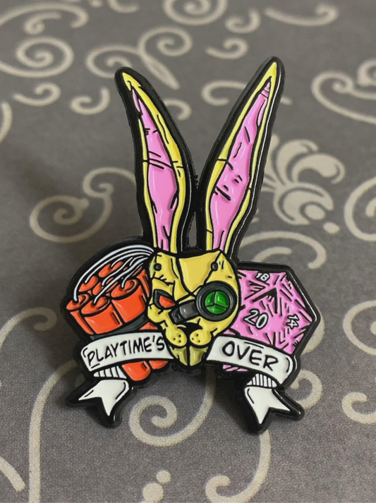 Playtime Mask Enamel Pin