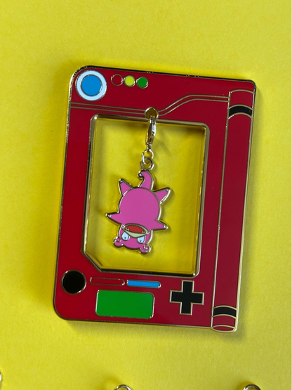 Monster Tracker and Charms Enamel Pin