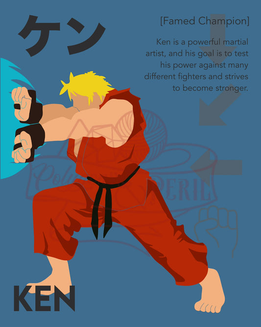 Fire-breathing Fist 8x10 Art Print