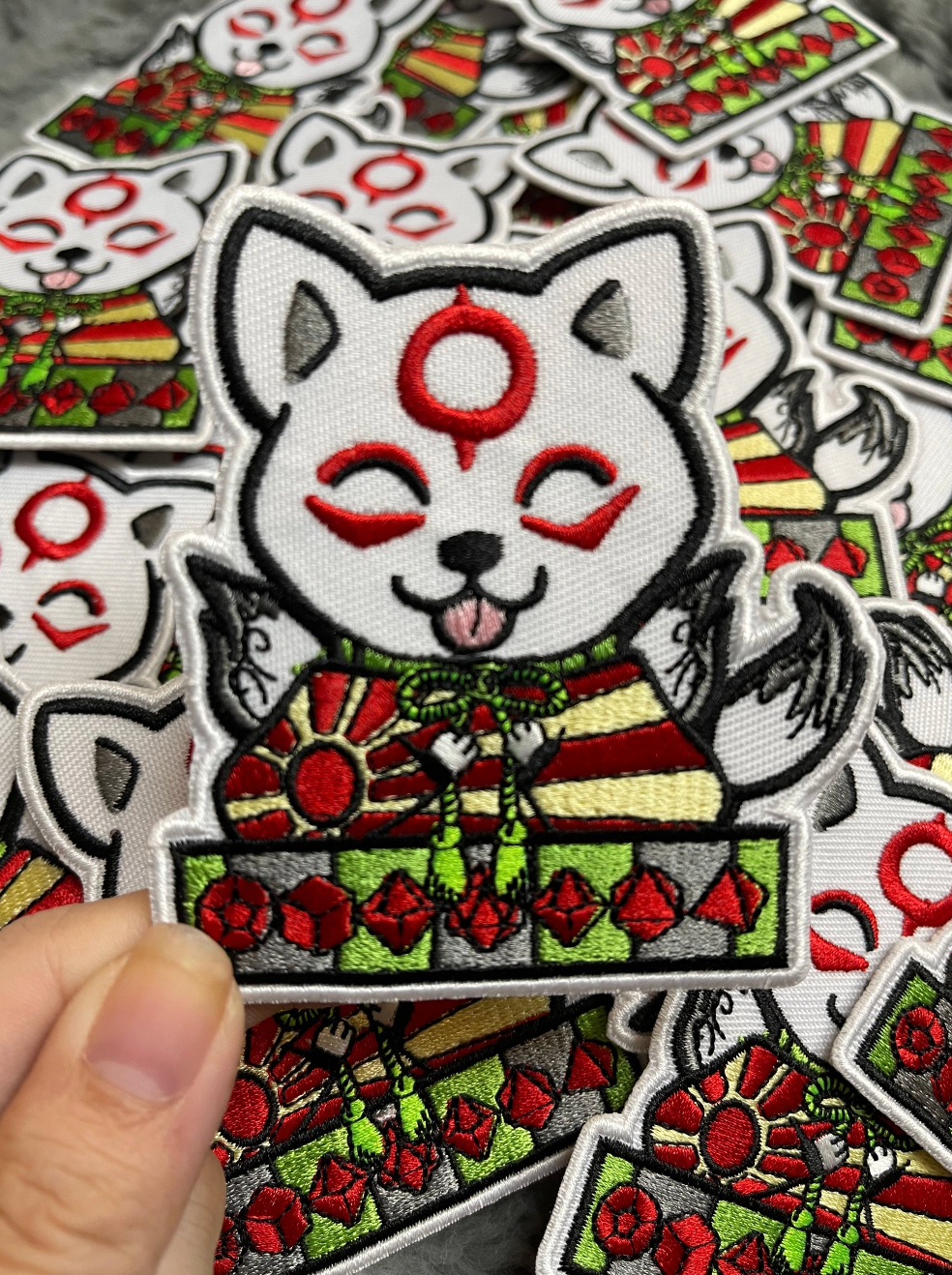 Okami DnD Iron On Patch
