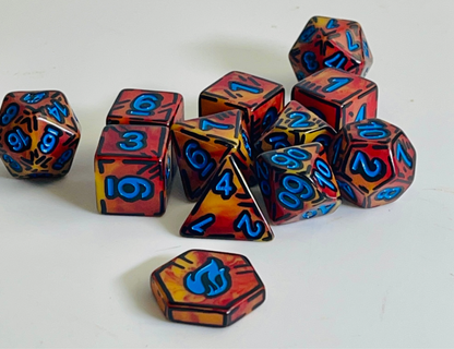 Lilith (12) Resin DnD Dice Set